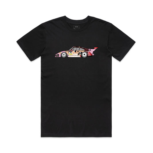 Front view of the FPOTBD 935 K3 Peko full color livery short sleeved AS Colour cotton T-Shirt in Black.