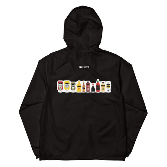 FPOTBD Censored Condiments 2.0 Lighweight Windbreaker Jacket in Black back.